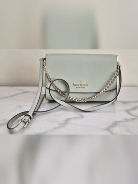kate spade Pale Mint Leather Crossbody with Chain